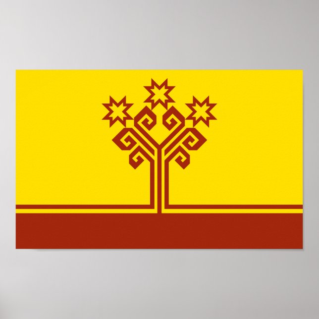 Affiche Drapeau de Tchouvachie (Devant)