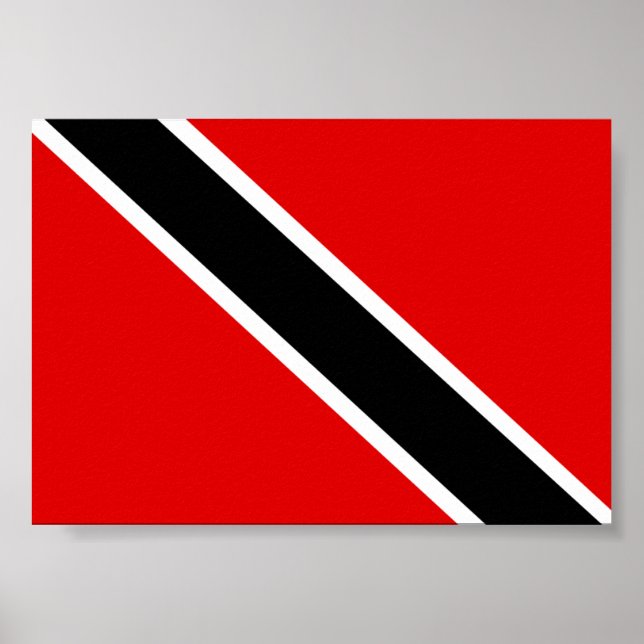 Affiche Drapeau de Trinité-et-Tobago (Devant)