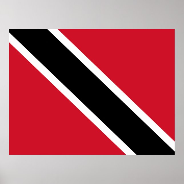 Affiche Drapeau de Trinité-et-Tobago (Devant)