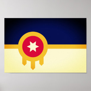 Affiche Drapeau de Tulsa, Oklahoma