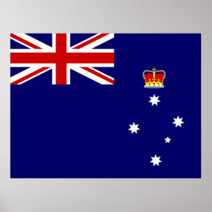 Affiche Drapeau de Victoria, Australie
