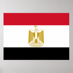 Affiche Drapeau d'Egyptian