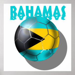 Affiche Drapeau des Bahamas - drapeau des Caraïbes