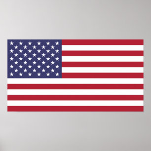 Affiche Drapeau des États-Unis