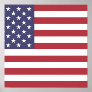 Affiche Drapeau des États-Unis d'Amérique