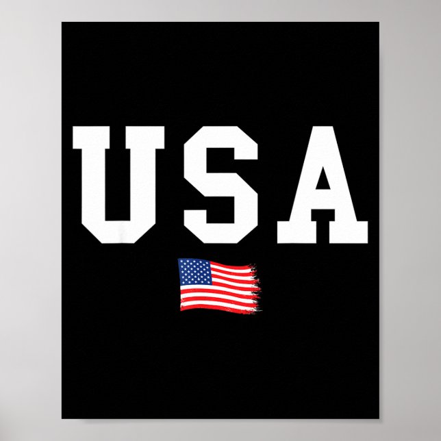 Affiche Drapeau des États-Unis drapeau américain patriotiq (Devant)