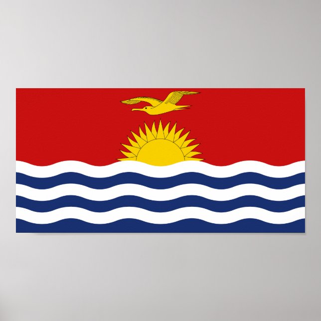 Affiche Drapeau des Kiribati (Devant)