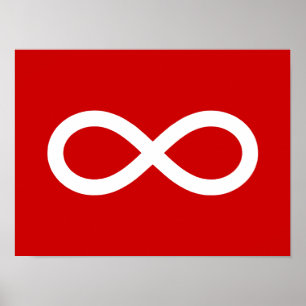 Affiche Drapeau des Métis