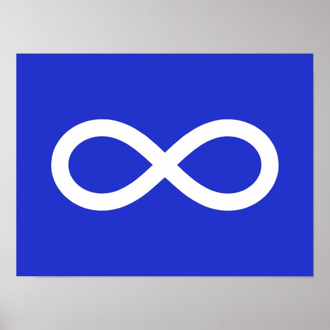 Affiche Drapeau des Métis (Devant)