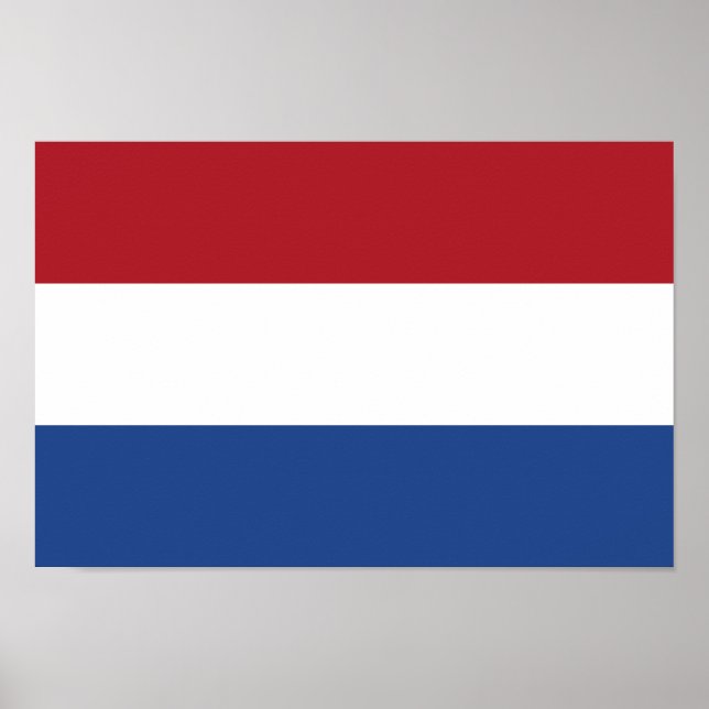 Affiche Drapeau des Pays-Bas (Devant)