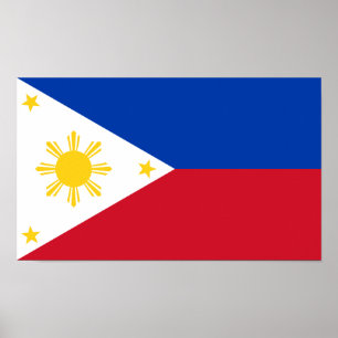 Affiche Drapeau des Philippines