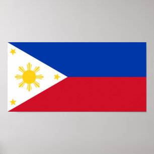 Affiche Drapeau des Philippines