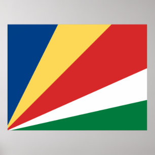 Affiche Drapeau des Seychelles