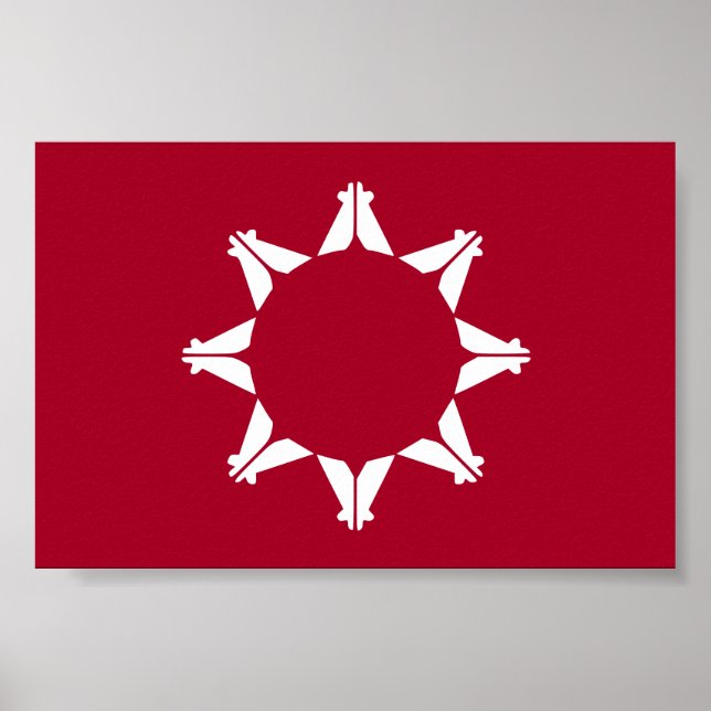 Affiche Drapeau des Sioux Oglala Lakota (Devant)