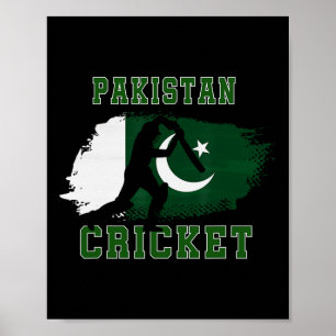Affiche Drapeau des Supporters de Cricket Pakistan Cricket