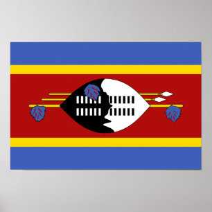 Affiche Drapeau d'Eswatini