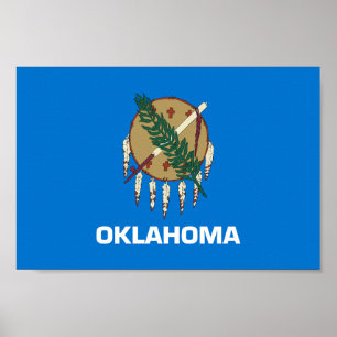 Affiche Drapeau d'État de l'Oklahoma
