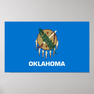 Affiche Drapeau d'État de l'Oklahoma
