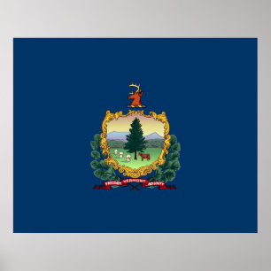 Affiche Drapeau d'État du Vermont