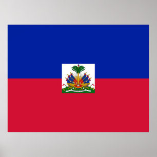 Affiche Drapeau d'Haïti