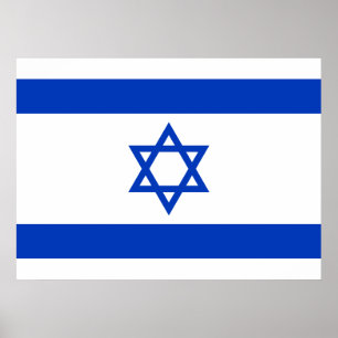 Affiche Drapeau d'Israël
