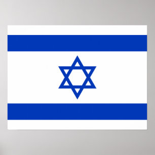 Affiche Drapeau d'Israël