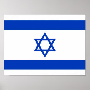 Affiche Drapeau d'Israël