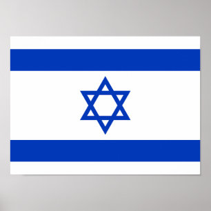 Affiche Drapeau d'Israël