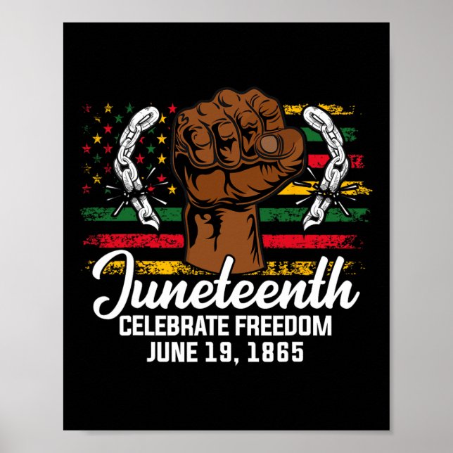 Affiche Drapeau Drapeau Drapeau Jour de l'Émancipation Noi (Devant)