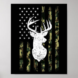 Affiche Drapeau Drapeau Drapeau S Deer S Chasse Chemise Am