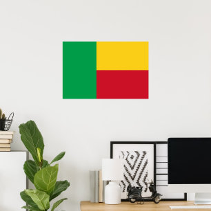 Affiche Drapeau du Bénin