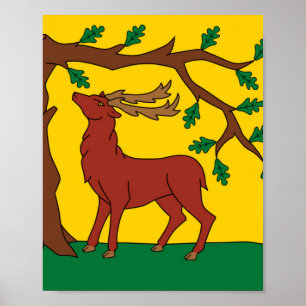 Affiche Drapeau du Berkshire (UK)