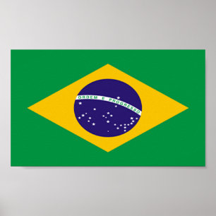 Affiche Drapeau du Brésil