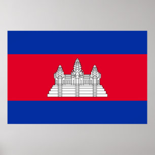 Affiche Drapeau du Cambodge