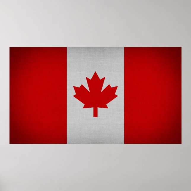 Affiche Drapeau du Canada (Devant)