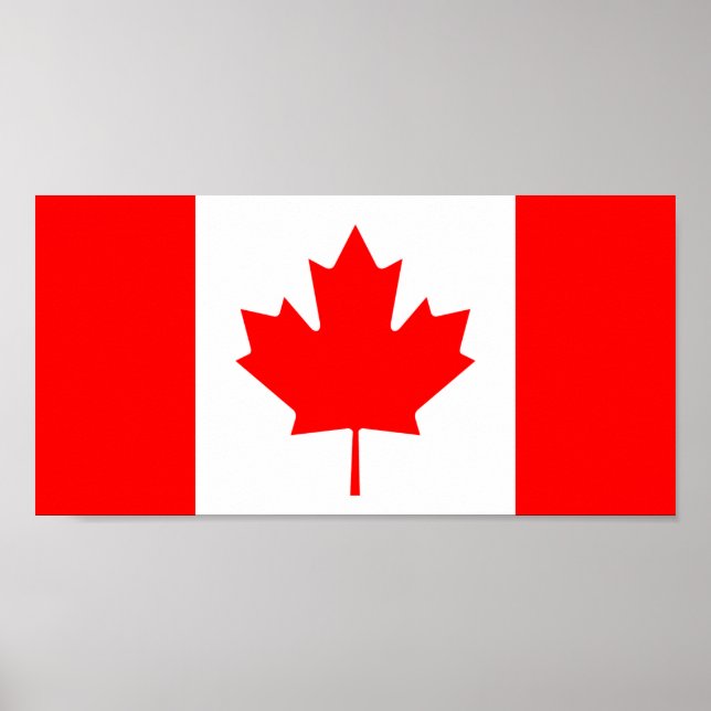 Affiche Drapeau du Canada (Devant)