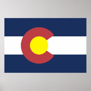 Affiche Drapeau du Colorado