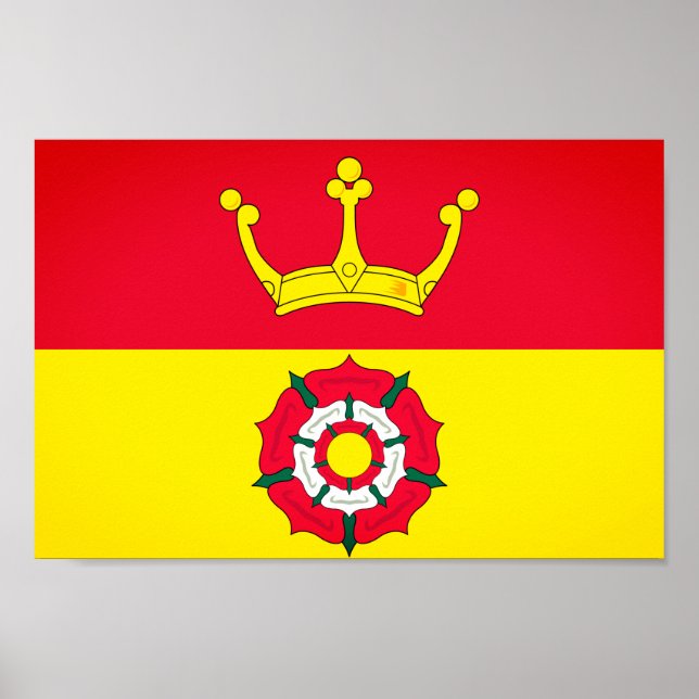 Affiche Drapeau du comté de Hampshire, Angleterre (UK) (Devant)