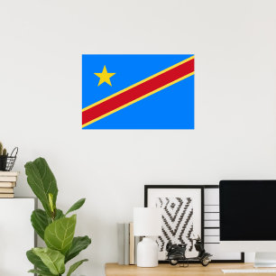 Affiche Drapeau du Congo
