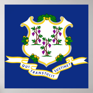Affiche Drapeau du Connecticut