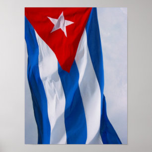 Affiche drapeau du Cuba