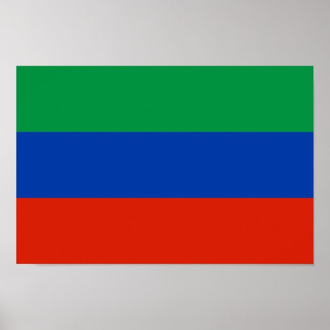 Affiche Drapeau du Daghestan (Devant)