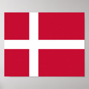 Affiche Drapeau du Danemark
