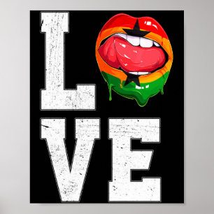 Affiche Drapeau du Ghana Fan de foot Amour T Shirt ghanéen