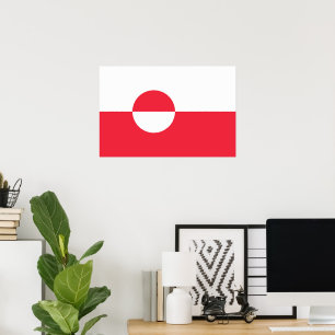 Affiche Drapeau du Groenland
