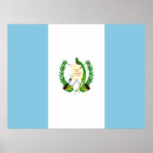 Affiche Drapeau du Guatemala