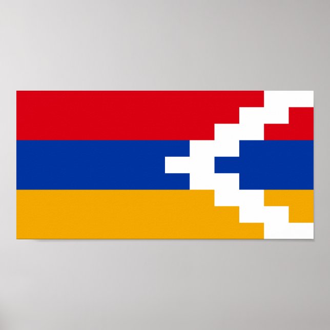 Affiche Drapeau du Haut-Karabagh (Devant)