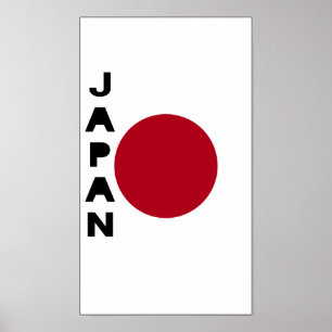 Affiche Drapeau du Japon