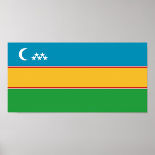 Affiche Drapeau du Karakalpakstan
