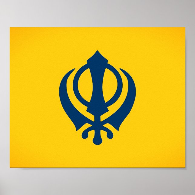 Affiche Drapeau du Khalistan (proposé) (Devant)